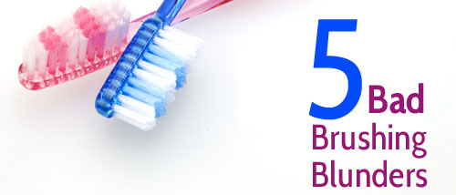 Brushing mistakes