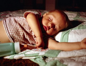 Baby Sleeping with Bottle at the Pediatric Dentist Office in Casa Grande, Mesa and Chandler, AZ