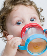 Toddler Drinking Out of Sippy Cup at the Pediatric Dentist Office in Casa Grande, Mesa and Chandler, AZ